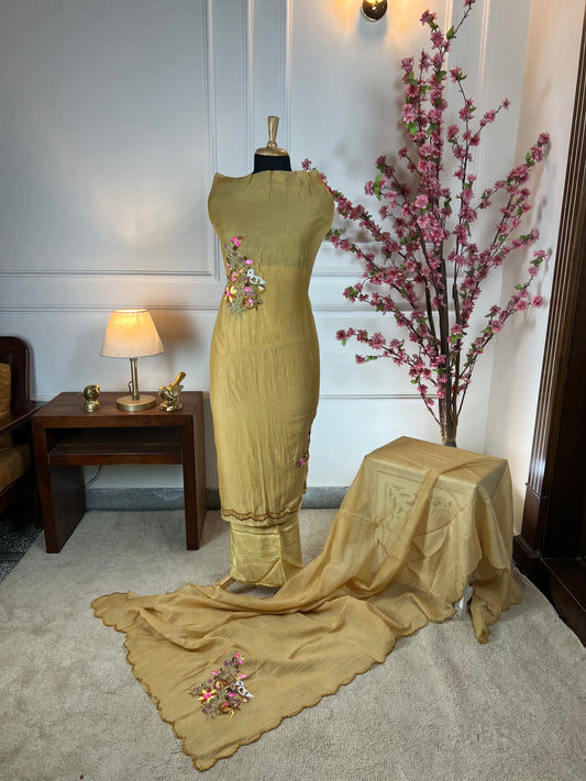 Top Pure mul cotton with thread work Bottom Pure muslin Dupatta Pure mul cotton with thread work
