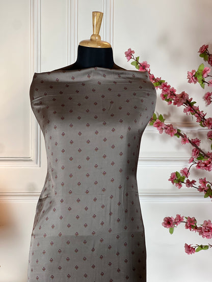 Top Pure satin silk designer print Bottom Pure satin silk Dupatta Pure satin silk printed