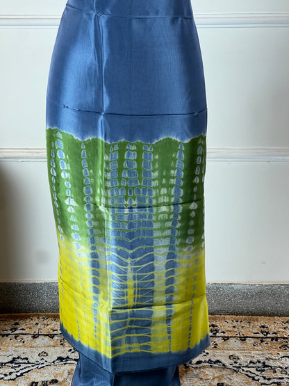 TOP: Twill Tie and dye ; BOTTOM: Muslin ; DUPATTA: Twill tie and dye  art no 0103