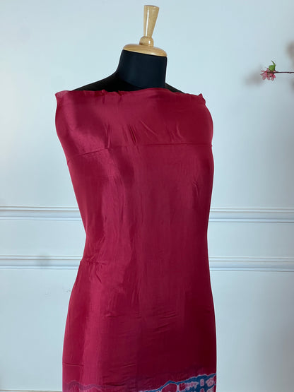 TOP: Twill Tie and dye ; BOTTOM: Muslin ; DUPATTA: Twill tie and dye  art no 0106
