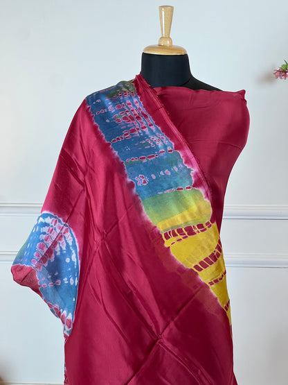 TOP: Twill Tie and dye ; BOTTOM: Muslin ; DUPATTA: Twill tie and dye  art no 0106