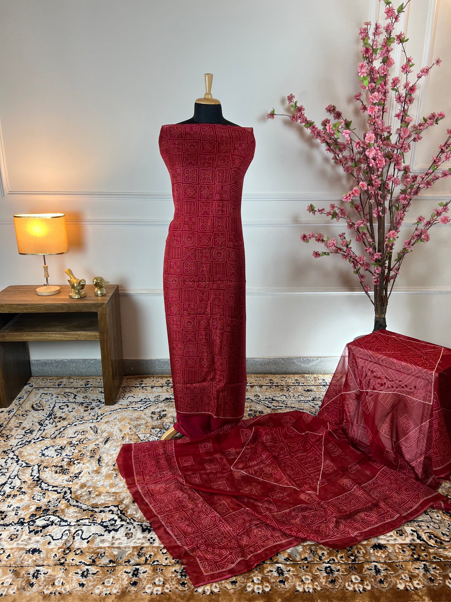 TOP: Twill printed ; BOTTOM: Muslin ; DUPATTA: Twill printed  art no 0112