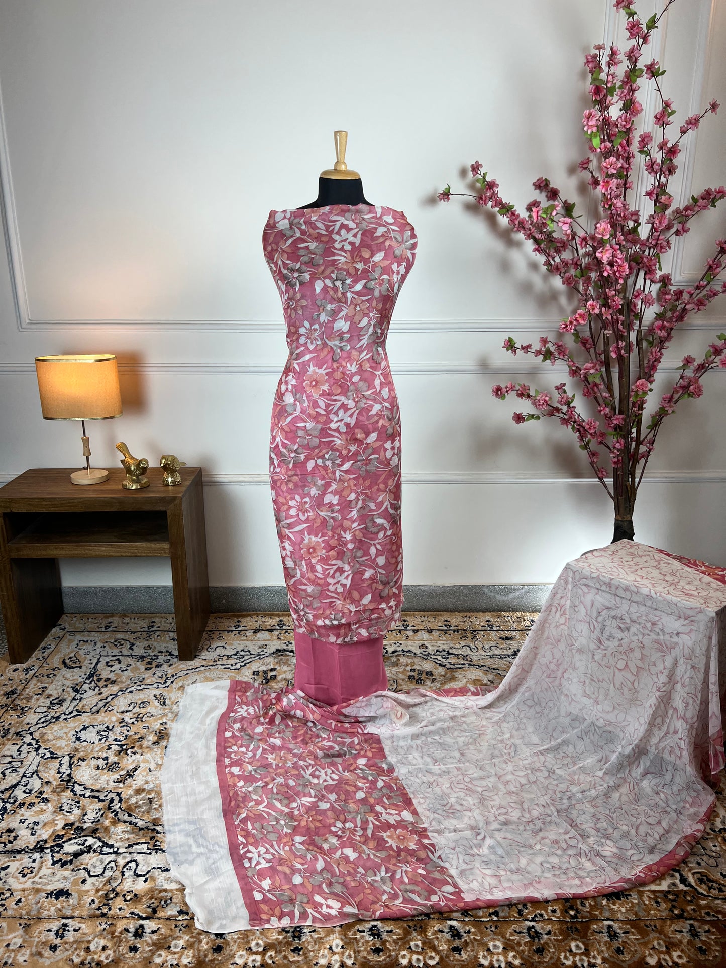 TOP: Twill digital printed ; BOTTOM: Muslin ; DUPATTA: Twill printed  art no 0113