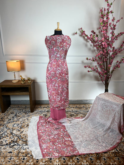TOP: Twill digital printed ; BOTTOM: Muslin ; DUPATTA: Twill printed  art no 0113