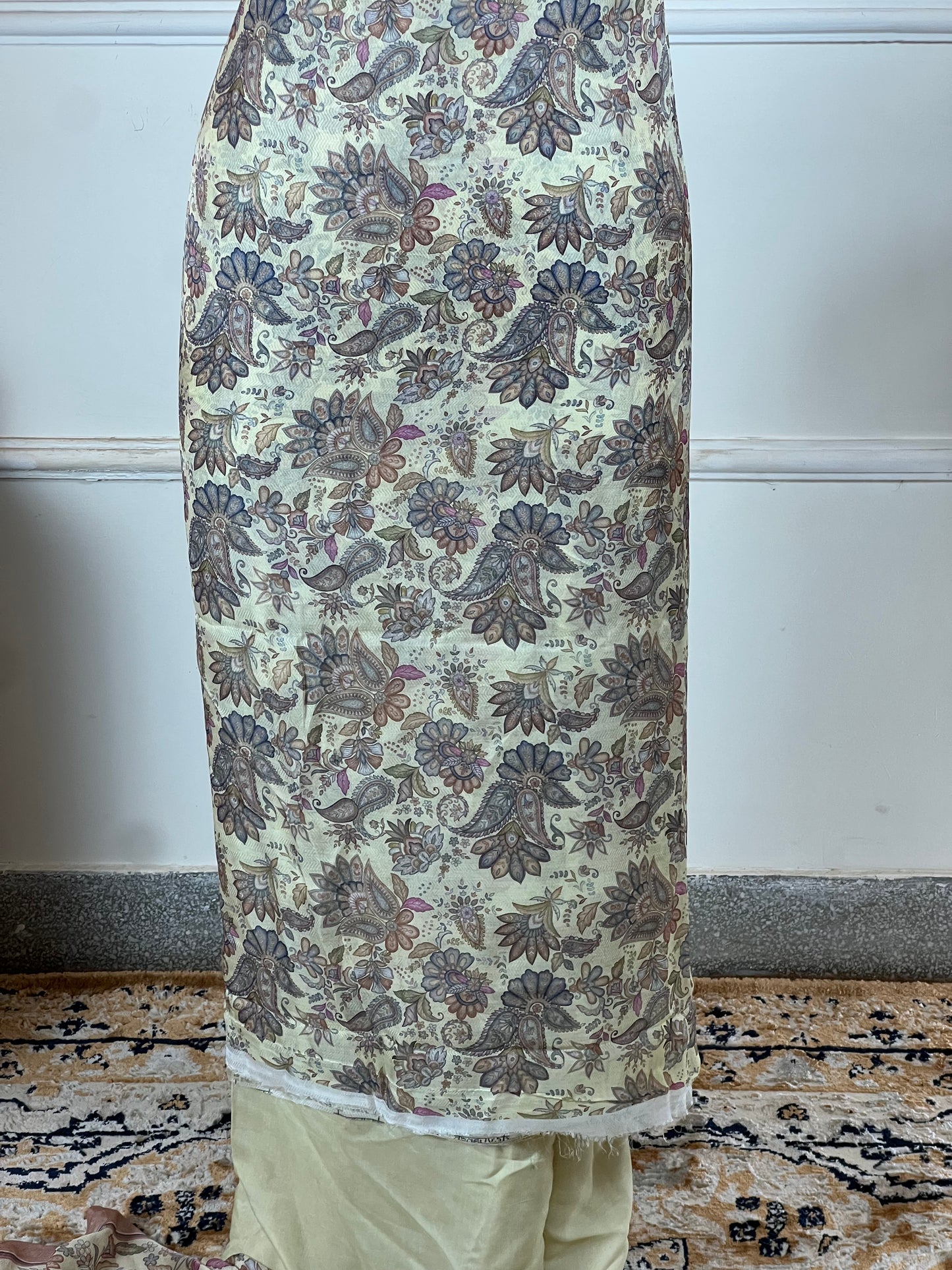 TOP: Twill printed digital ; BOTTOM: Muslin ; DUPATTA: Twill printed digital  art no 0115