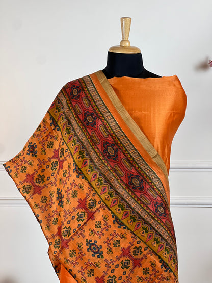 TOP: Maheshwari silk ; BOTTOM: Jam cotton ; DUPATTA: Maheshwari silk  art no 0117