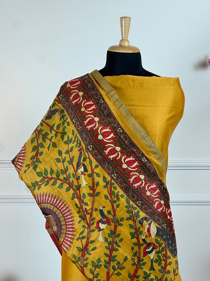 TOP: Maheshwari silk ; BOTTOM: Jam cotton ; DUPATTA: Maheshwari silk  art no 0118