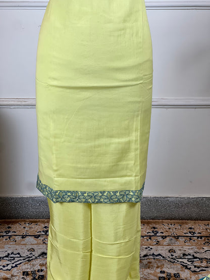 TOP: mul muslin with threadwork ; BOTTOM: Muslin silk ; DUPATTA: mul with thread work  art no 0123