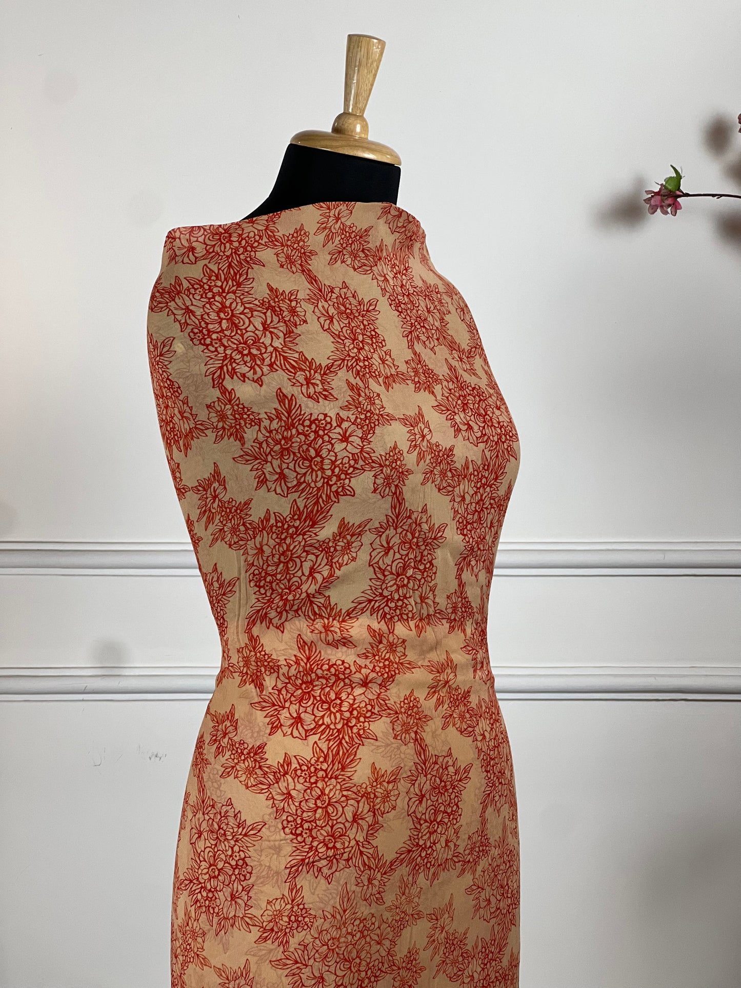 TOP: Jorgette designer printed ; BOTTOM: Crape ; DUPATTA: Pure digital print  art no 0127