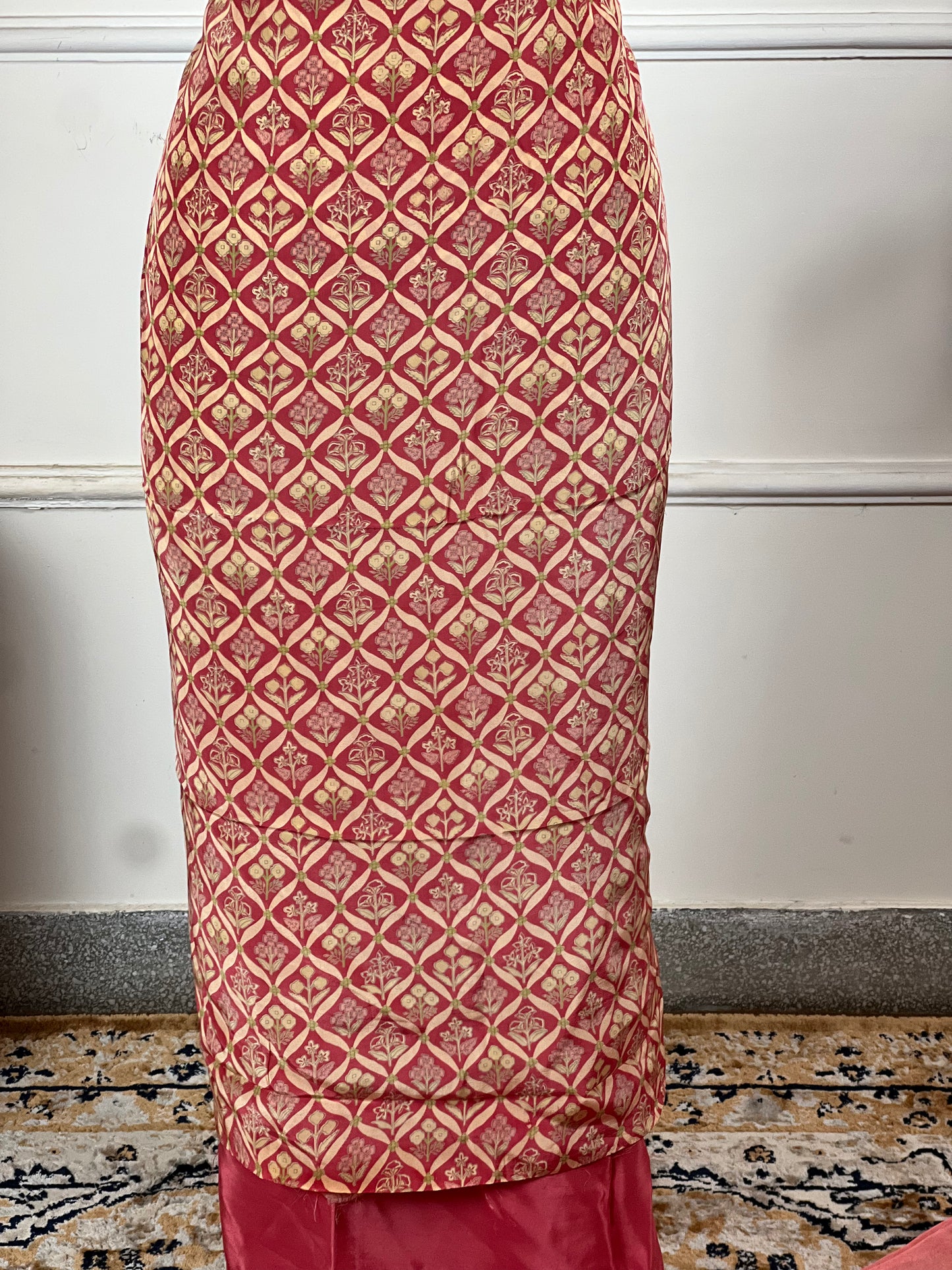 TOP: Crape digital print ; BOTTOM: Crape ; DUPATTA: Pure digital print  art no 0128