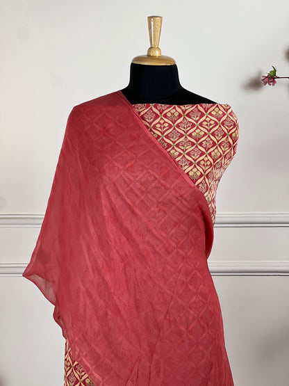 TOP: Crape digital print ; BOTTOM: Crape ; DUPATTA: Pure digital print  art no 0128