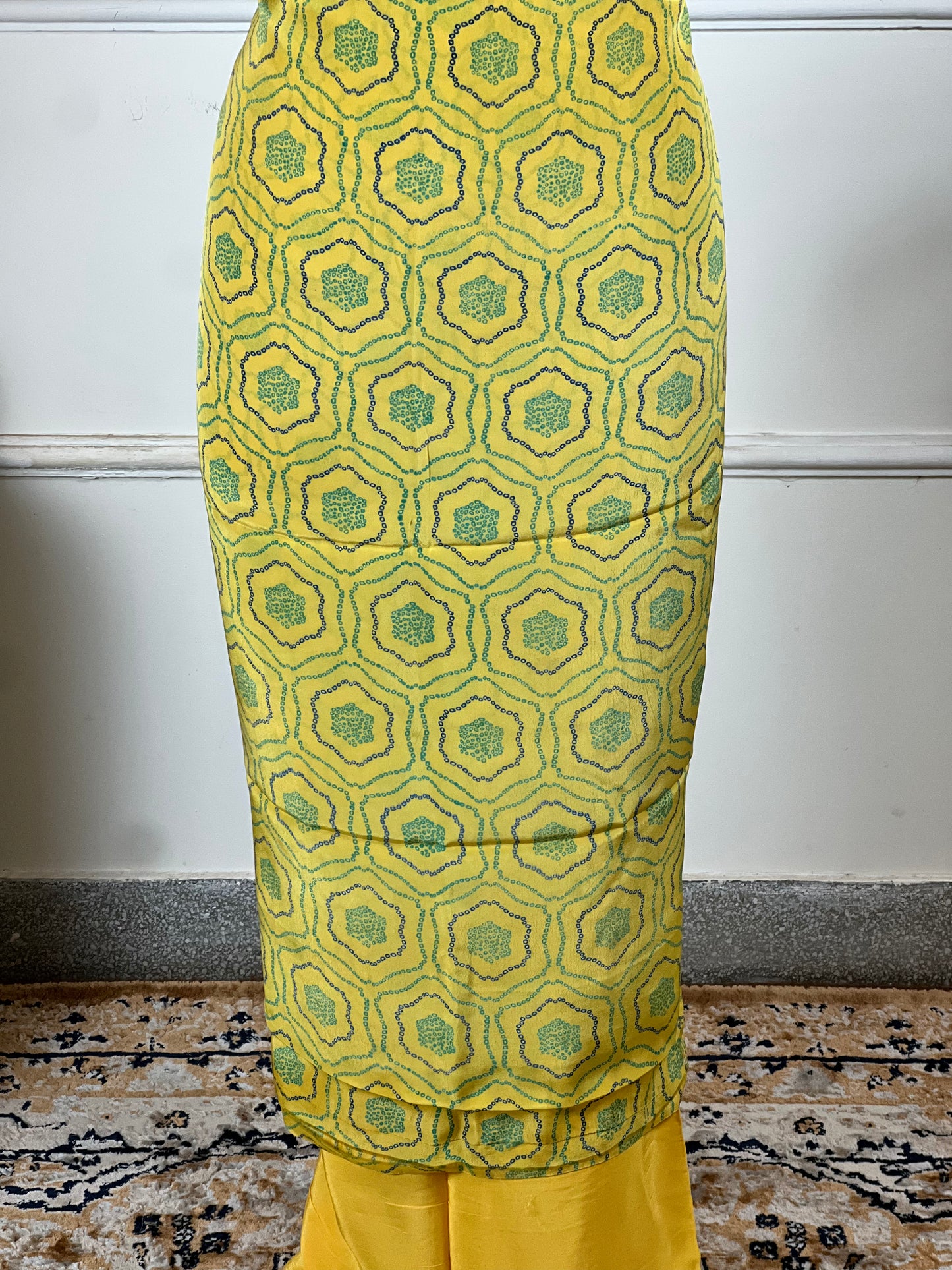 TOP: Crape digital print ; BOTTOM: Plain Crape ; DUPATTA: Pure digital print  art no 0130
