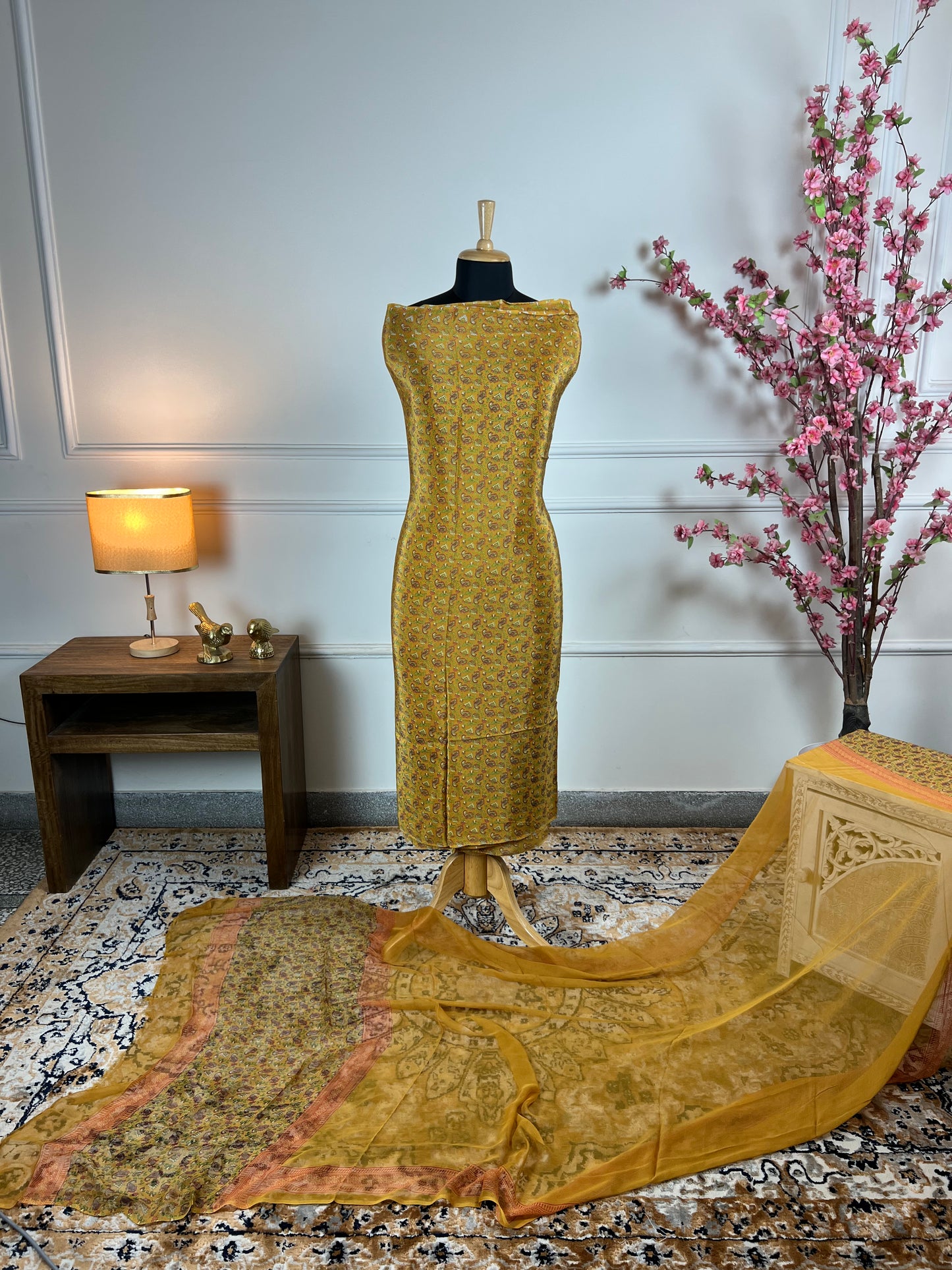 TOP: Crape digital print all over ; DUPATTA: Pure digital print  art no 0131