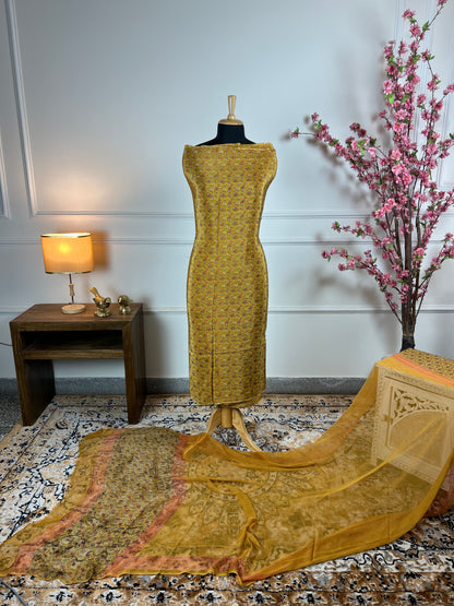 TOP: Crape digital print all over ; DUPATTA: Pure digital print  art no 0131
