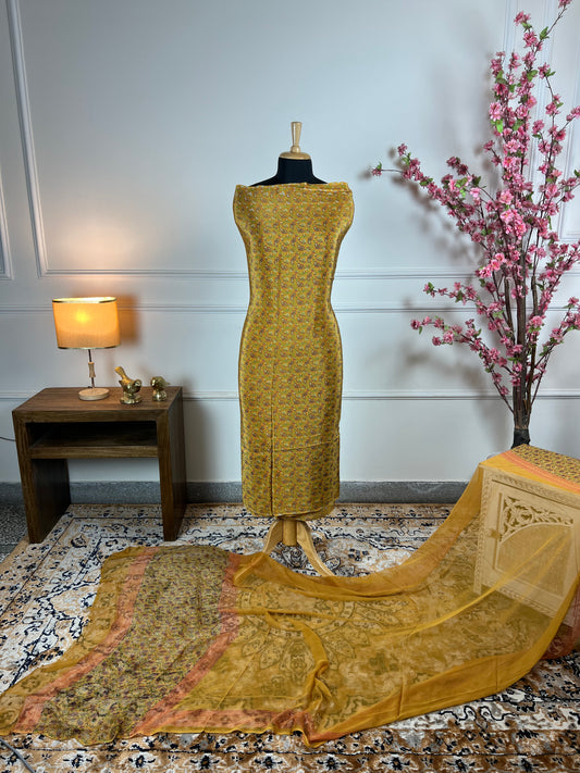 TOP: Crape digital print all over ; DUPATTA: Pure digital print  art no 0131