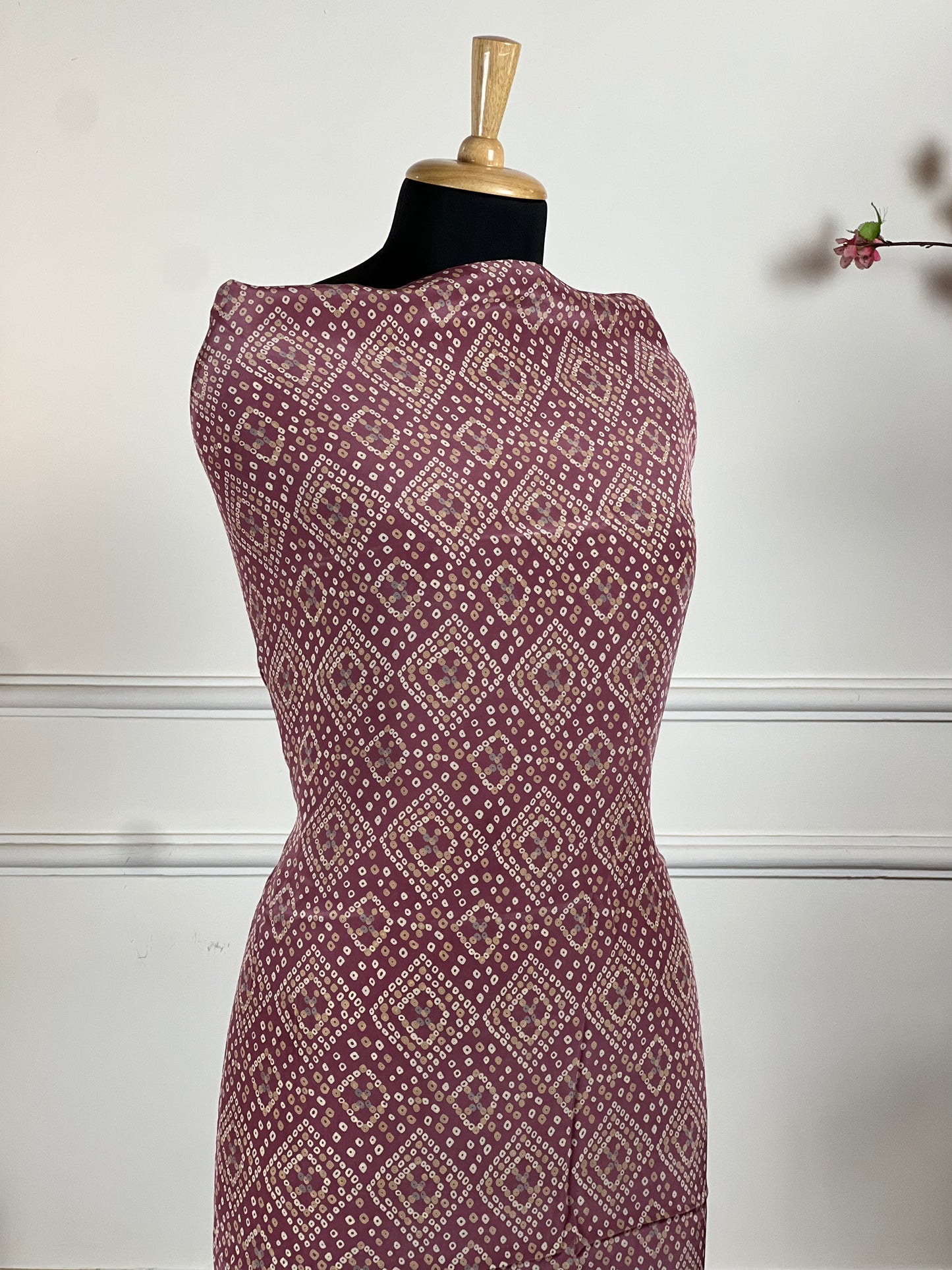 TOP: Crape digital print ; BOTTOM: Crape ; DUPATTA: Pure digital printed  art no 0136