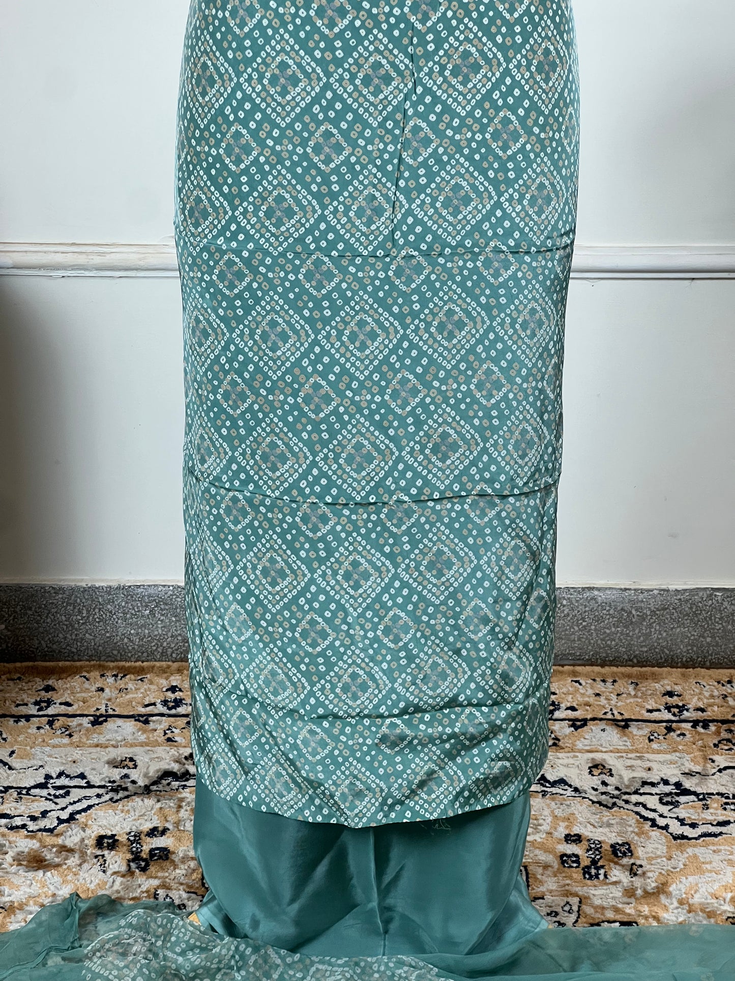 TOP: Crape digital print ; BOTTOM: Crape ; DUPATTA: Pure digital print  art no 0137