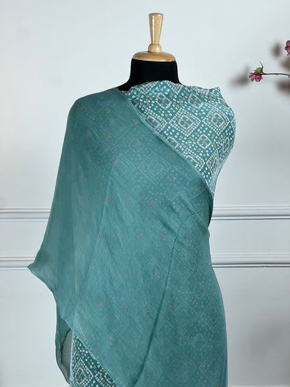 TOP: Crape digital print ; BOTTOM: Crape ; DUPATTA: Pure digital print  art no 0137