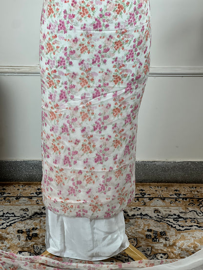 TOP: Jorgette digital print ; BOTTOM: Crape ; DUPATTA: Pure digital print  art no 0138