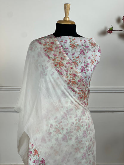 TOP: Jorgette digital print ; BOTTOM: Crape ; DUPATTA: Pure digital print  art no 0138