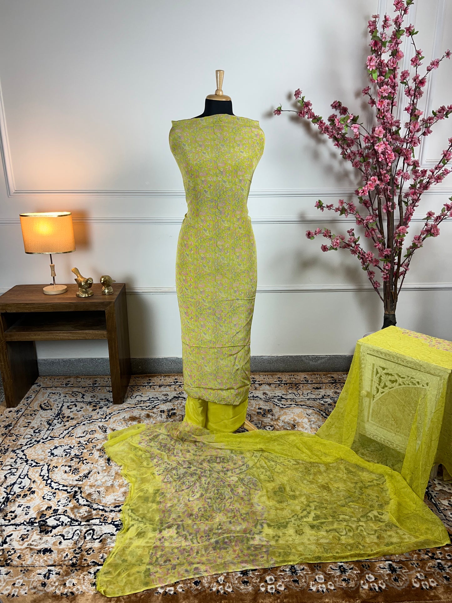 TOP: Crape digital print ; BOTTOM: Crape ; DUPATTA: Pure digital print  art no 0139