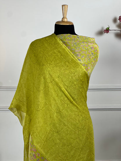 TOP: Crape digital print ; BOTTOM: Crape ; DUPATTA: Pure digital print  art no 0139