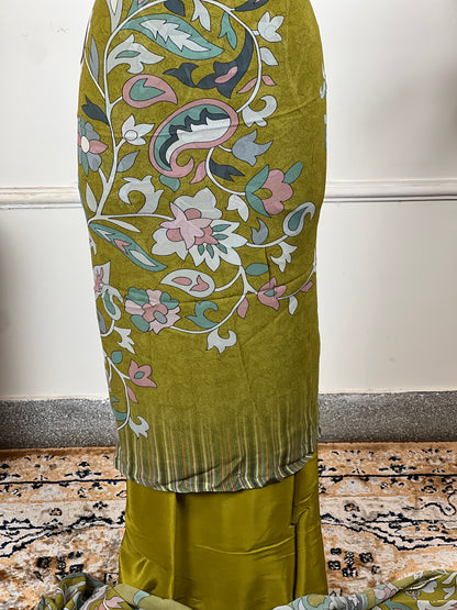 TOP: Jorgette digital print ; BOTTOM: Crape ; DUPATTA: Jorgette digital print  art no 0140