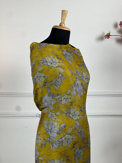 TOP: Pure Tabby silk digital print all over ; DUPATTA: Mushlin digital print  art no 0141