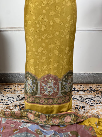 TOP: Mul muslin digital print ; BOTTOM: Mul muslin ; DUPATTA: Mul muslin digital print  art no 0143