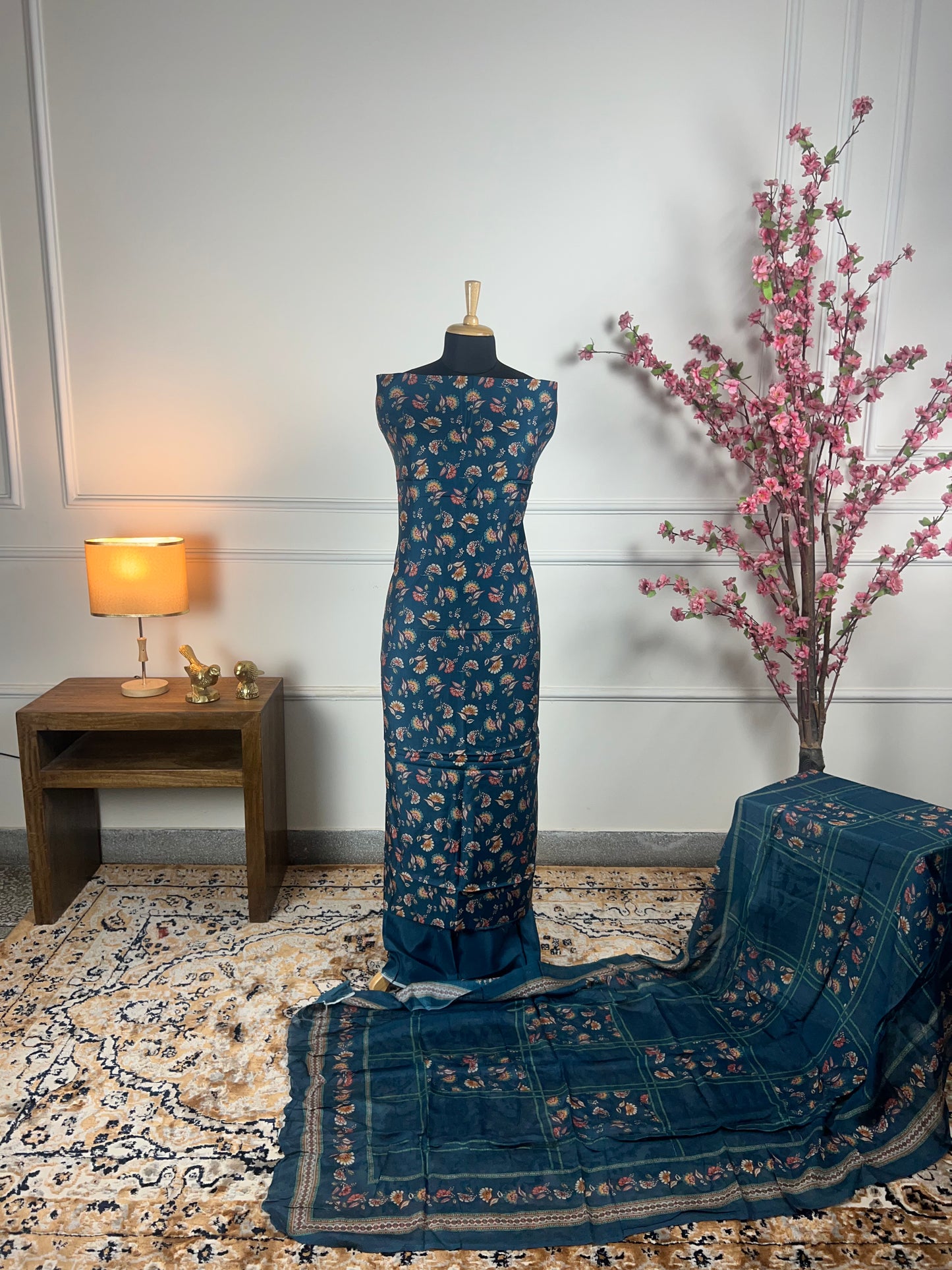 TOP: Muslin digital print ; BOTTOM: Muslin digital print ; DUPATTA: Muslin digital print  art no 0145