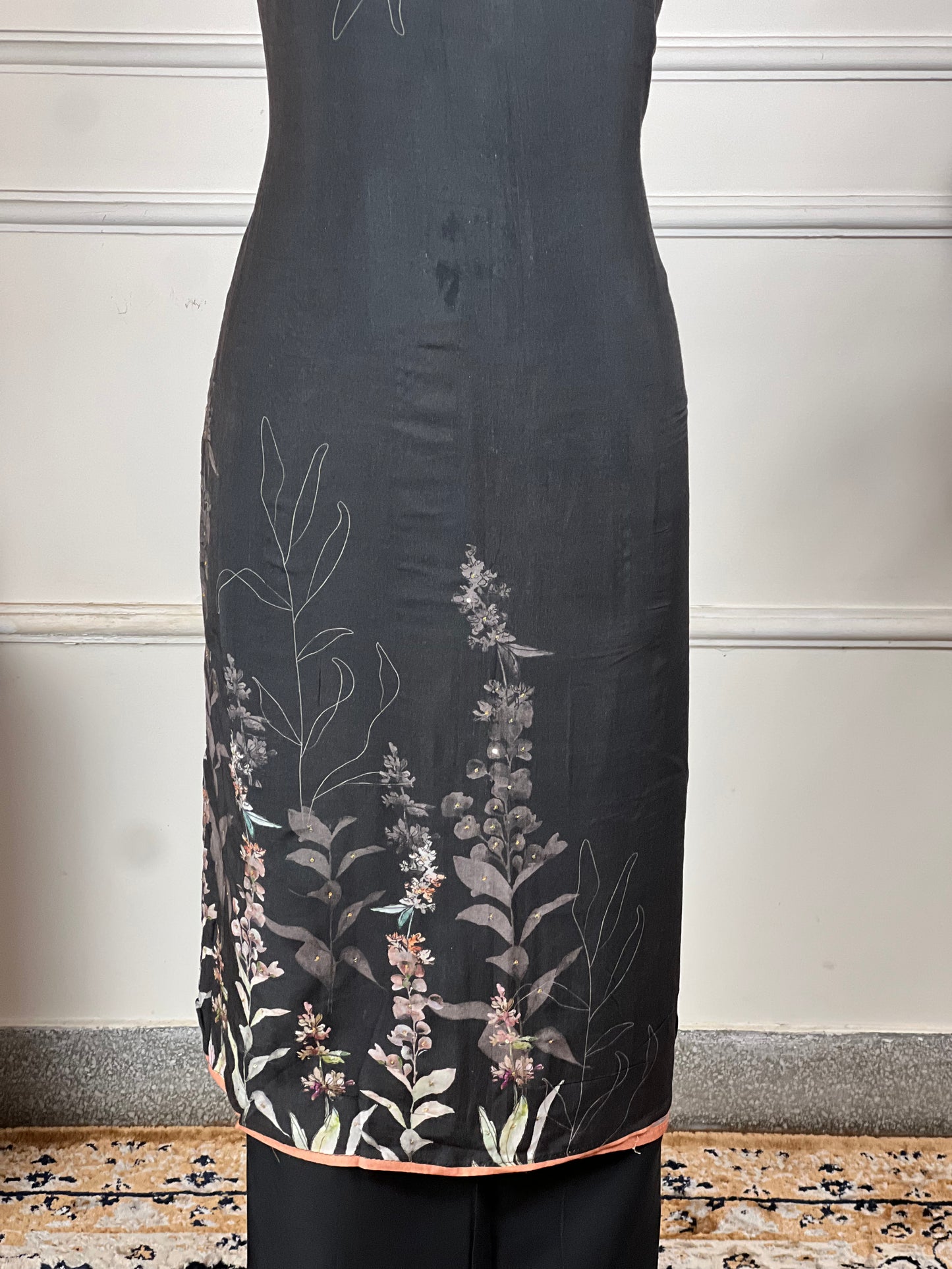 TOP: Mashlin digital print ; BOTTOM: Cotton ; DUPATTA: Mashlin digital printed  art no 0148