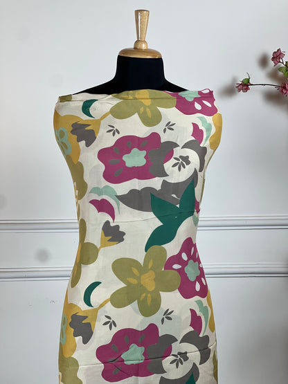 TOP: Mashlin digital print ; BOTTOM: Mashlin ; DUPATTA: Mashlin digital print  art no 0156