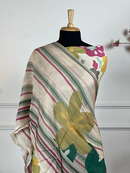 TOP: Mashlin digital print ; BOTTOM: Mashlin ; DUPATTA: Mashlin digital print  art no 0156