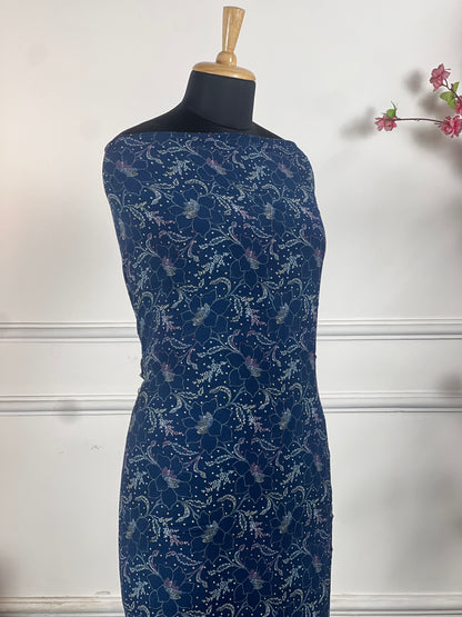 TOP: Cotton chinon digital print ; BOTTOM: Mushlin cotton ; DUPATTA: Cotton chinon digital printed  art no 0159