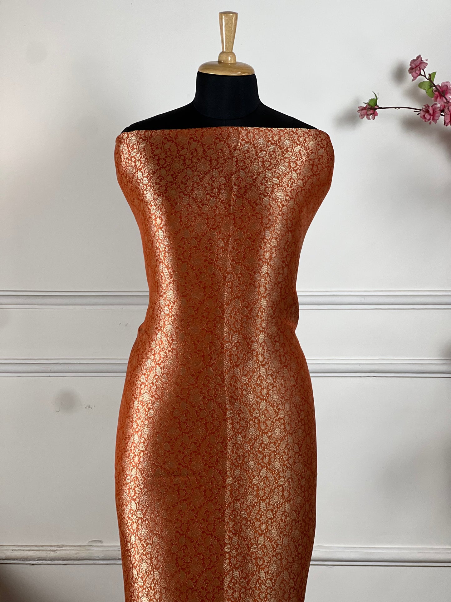 TOP: Banarsi Broket print ; BOTTOM: Shimmer silk  art no 0168