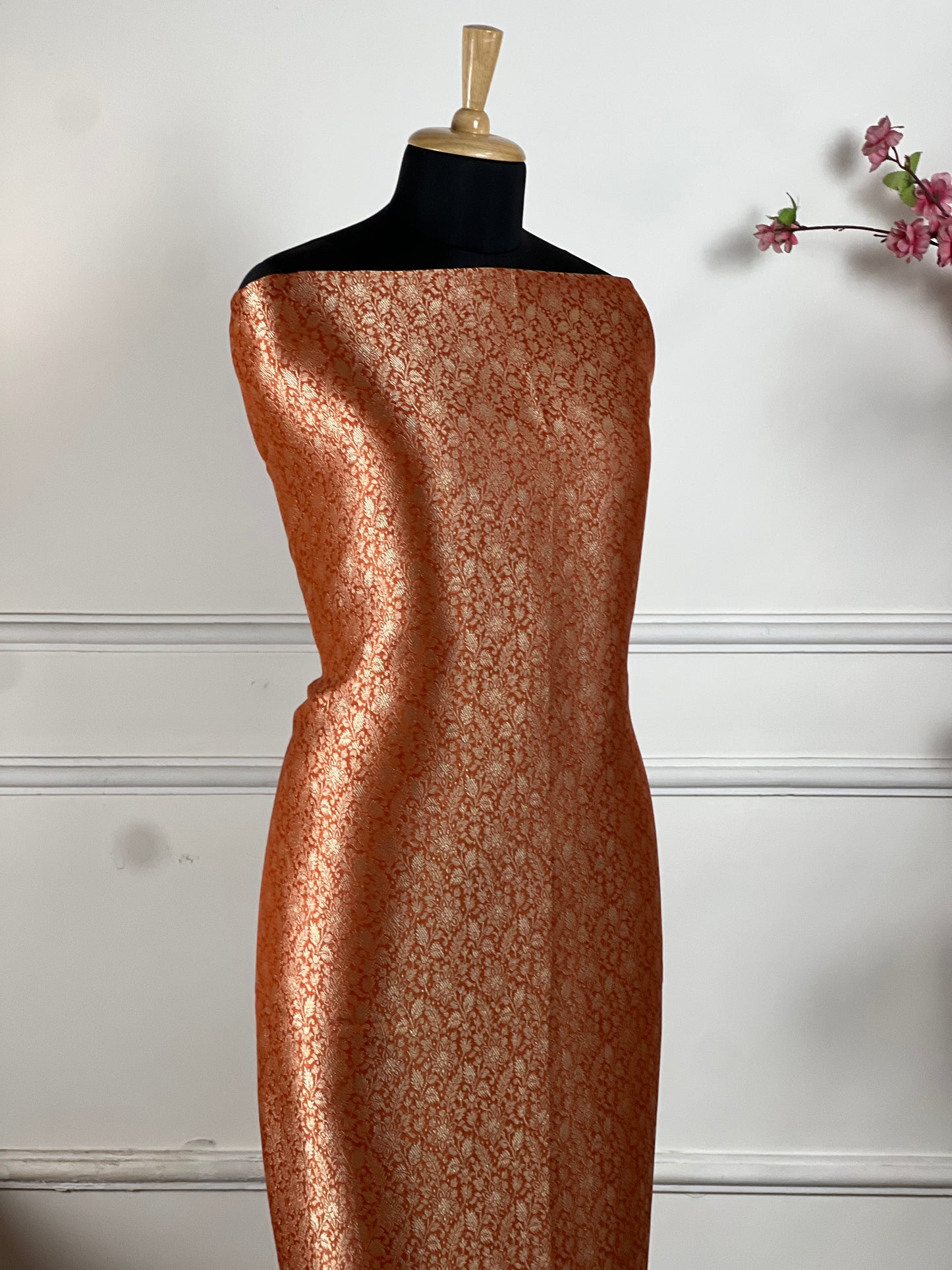 TOP: Banarsi Broket print ; BOTTOM: Shimmer silk  art no 0168