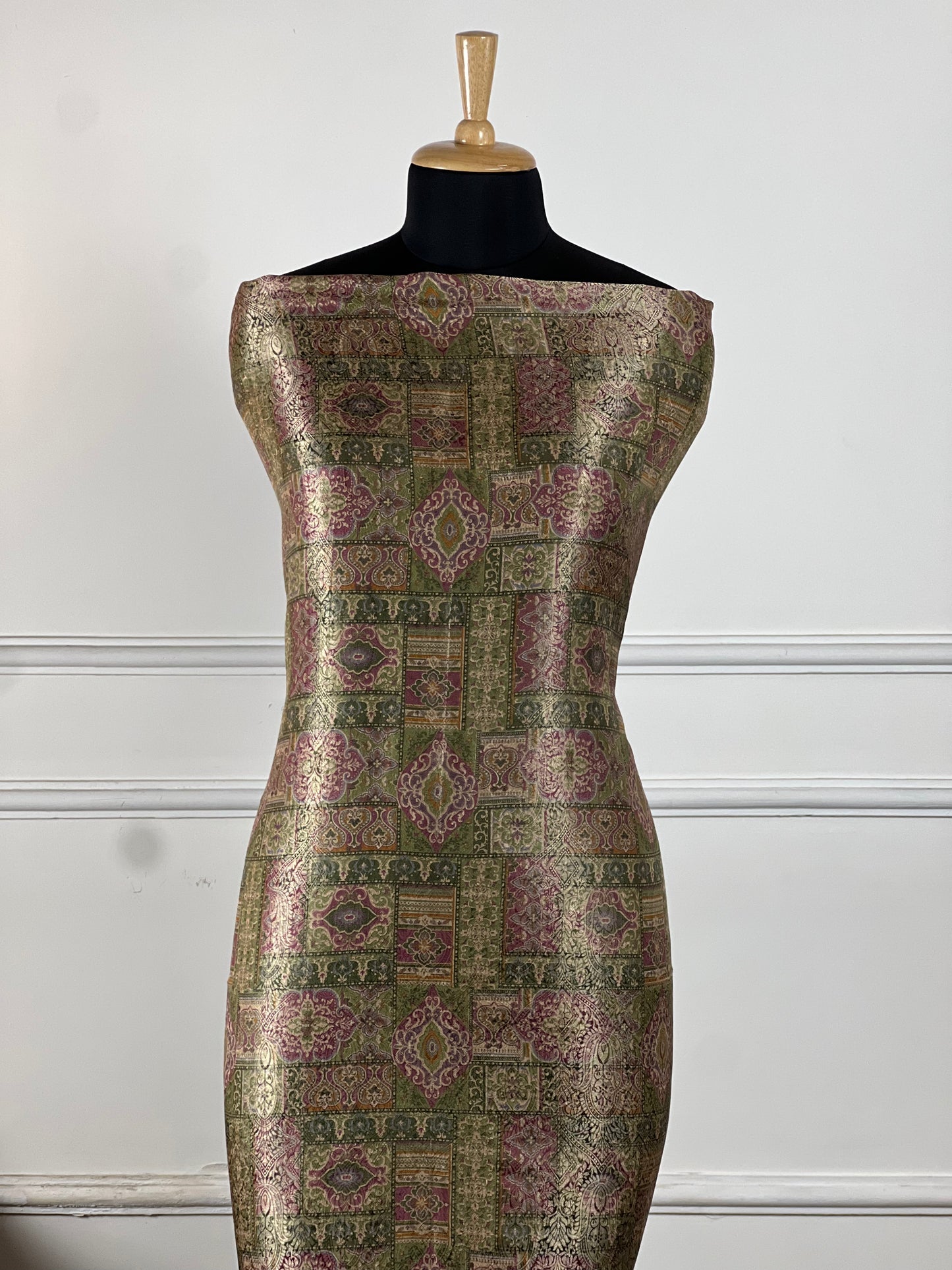 TOP: Shimmer muslin digital print ; BOTTOM: Silk muslin  art no 0175
