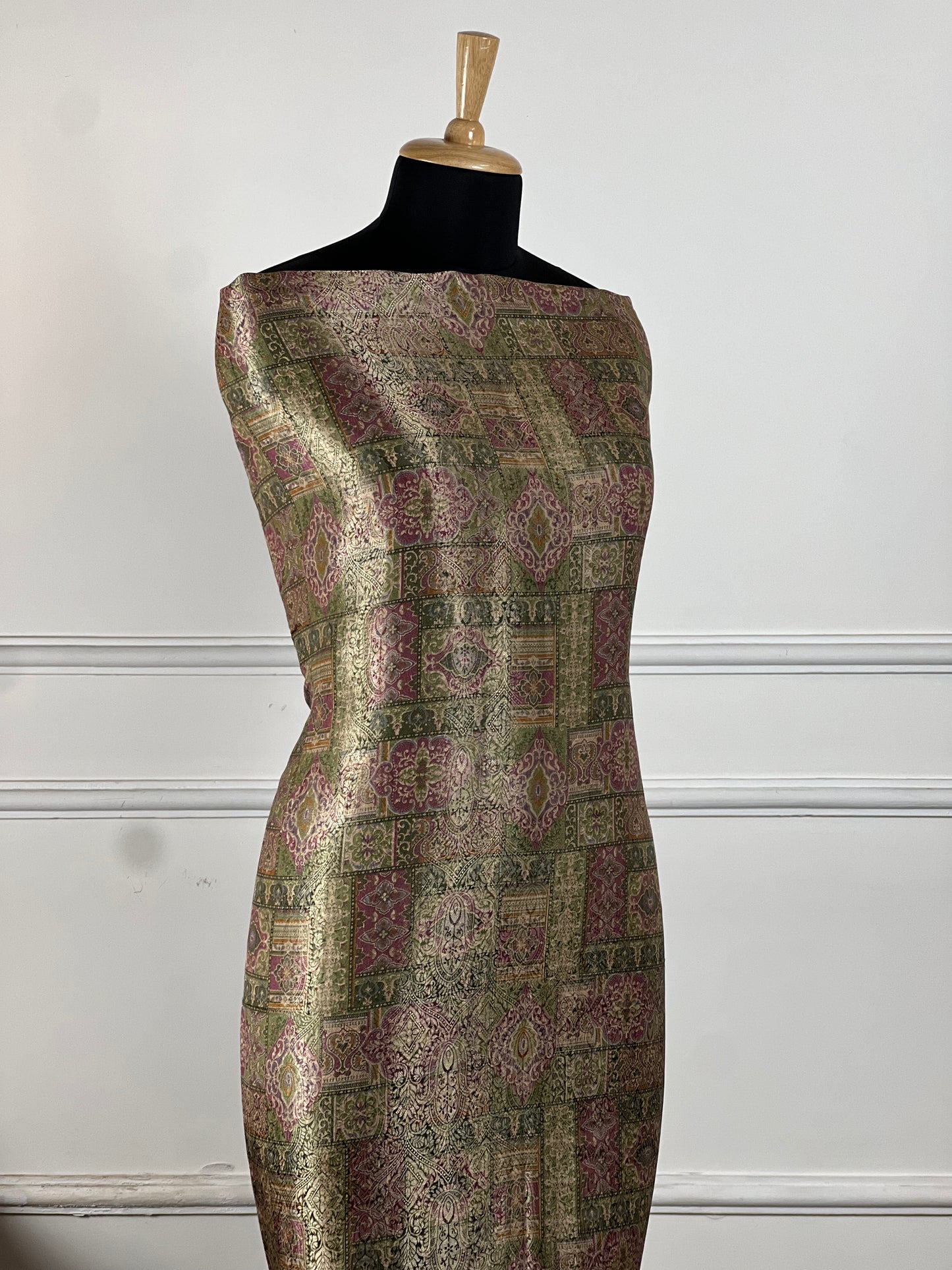 TOP: Shimmer muslin digital print ; BOTTOM: Silk muslin  art no 0175