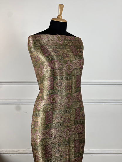 TOP: Shimmer muslin digital print ; BOTTOM: Silk muslin  art no 0175