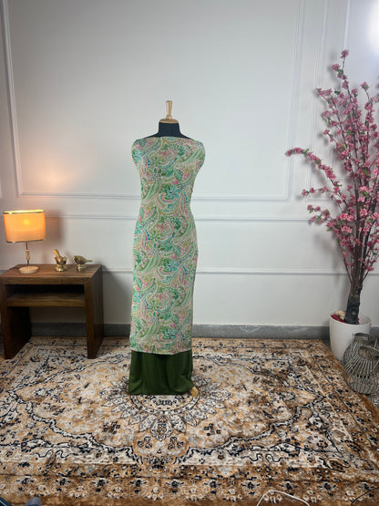 TOP: Viscos Masaba Silk digital print ; BOTTOM: Mushlin  art no 0183