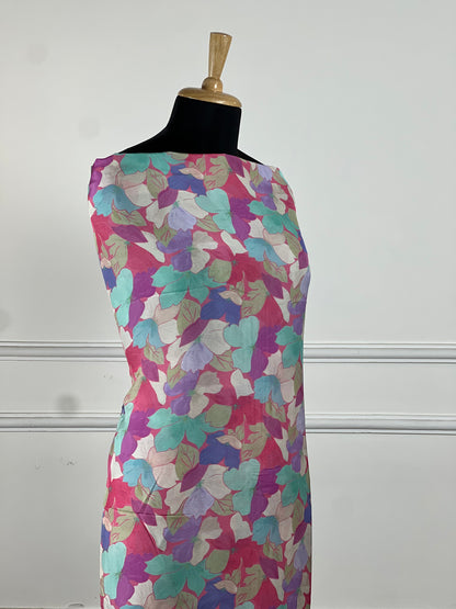TOP: Viscos Aleena bemberg silk digital print ; BOTTOM: Viscose muslin digital self print  art no 0185