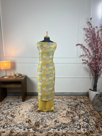 TOP: Viscos Aleena bemberg silk digital print ; BOTTOM: Viscose muslin digital self print  art no 0186
