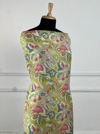TOP: Viscos Aleena bemberg silk digital print ; BOTTOM: Viscose muslin digital self print  art no 0187
