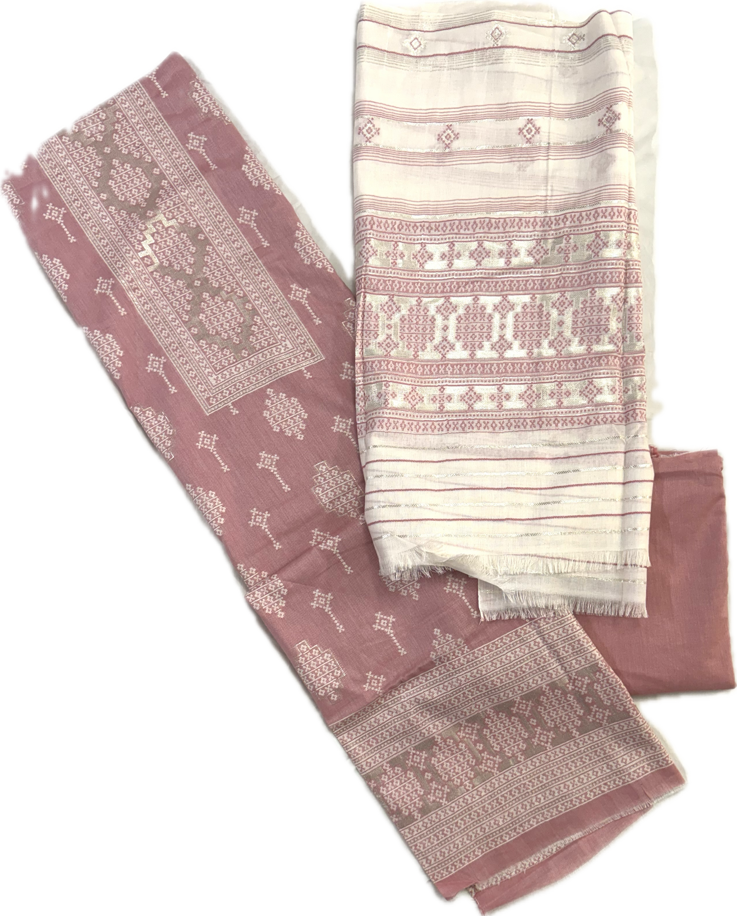 Soft teal green with ivory