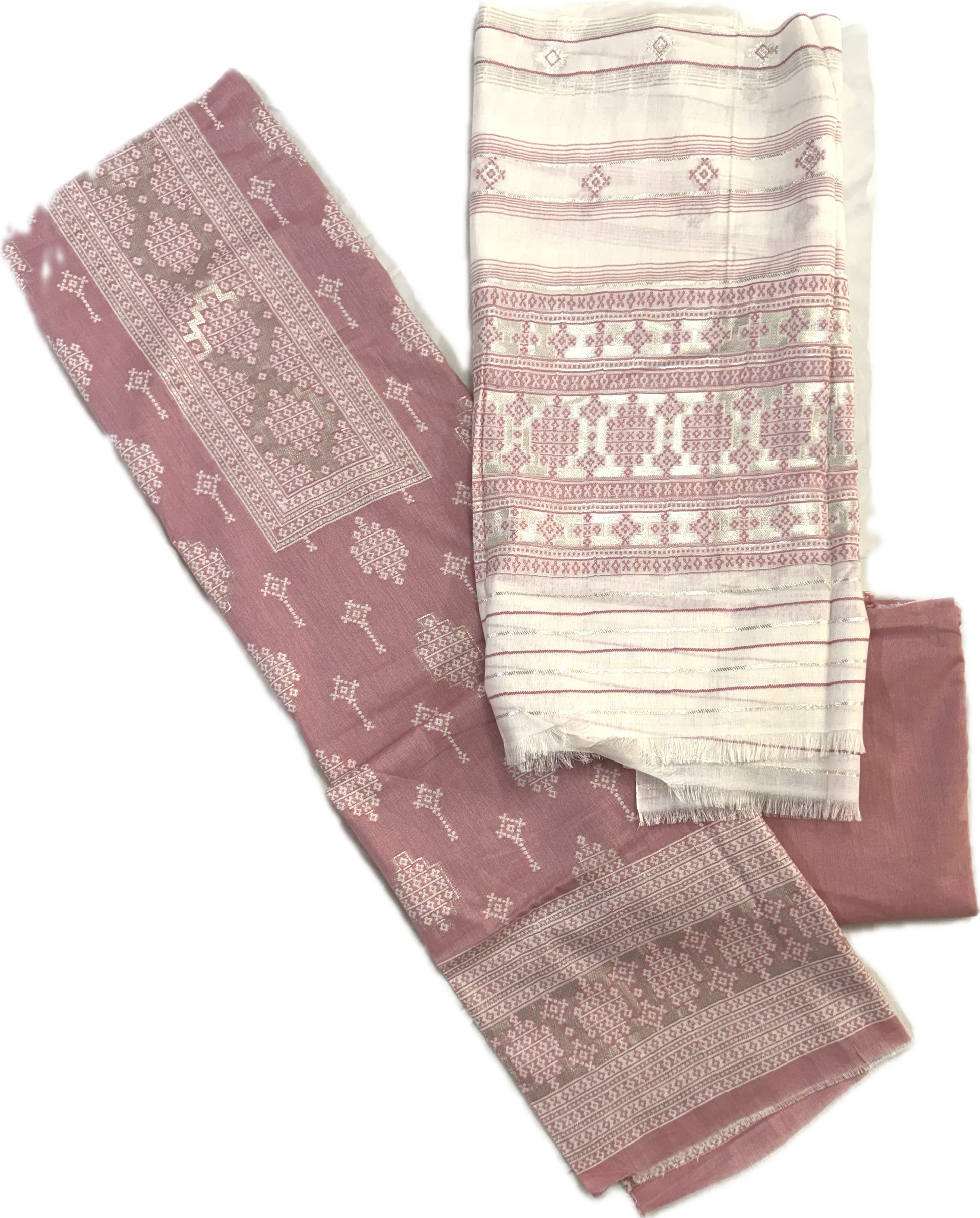 Soft teal green with ivory