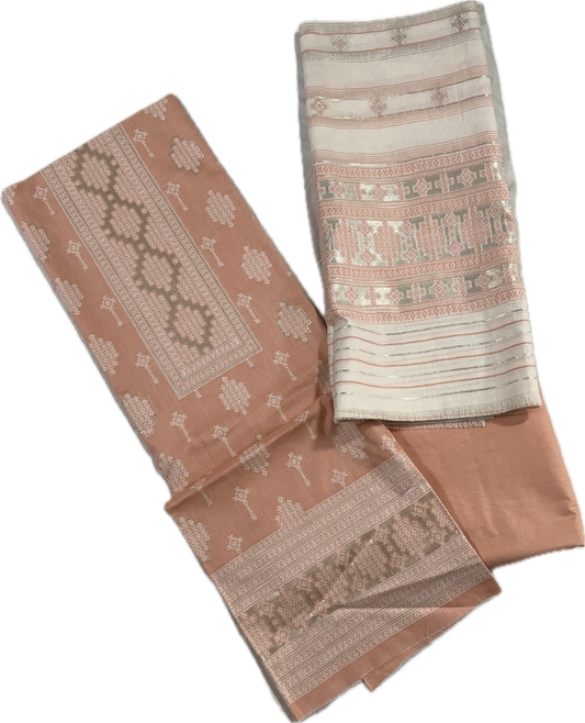 Taupe grey with ivory